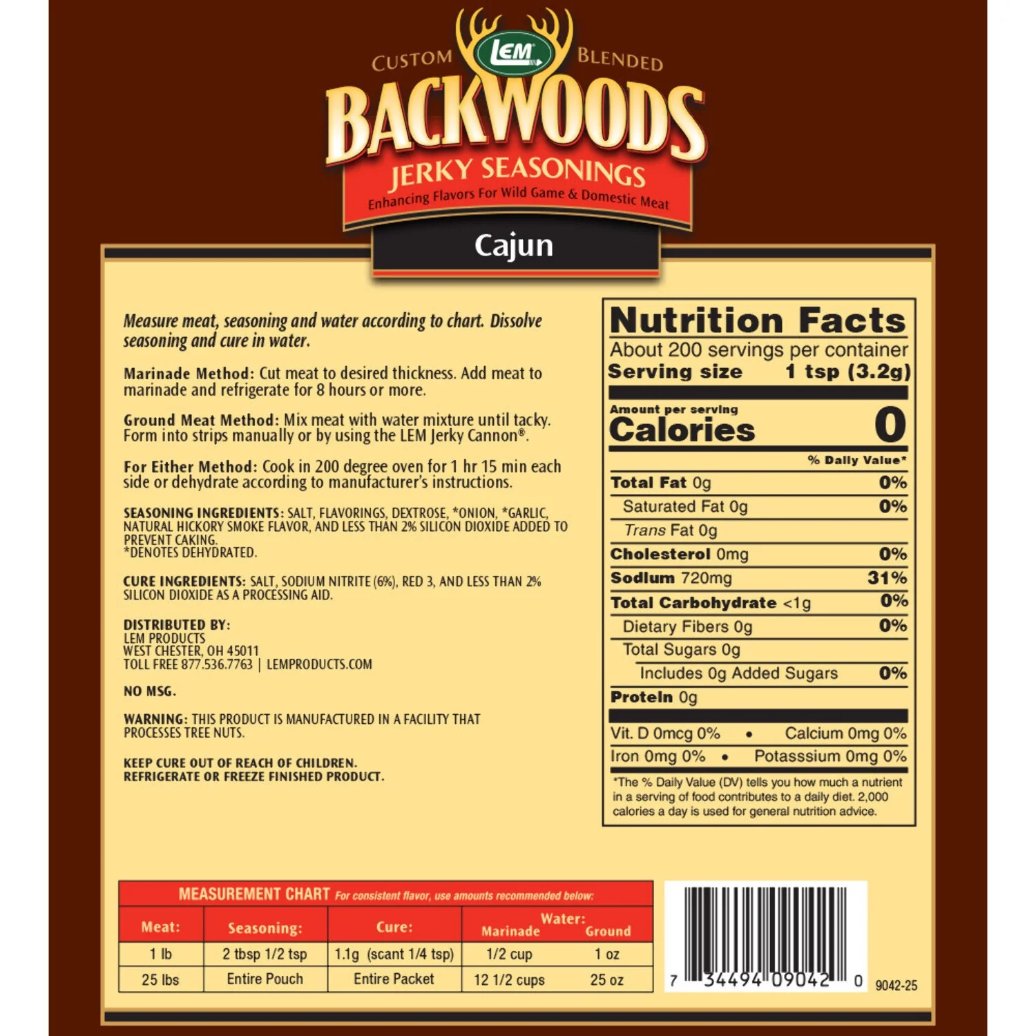BACKWOODS CAJUN JERKY SEASONING