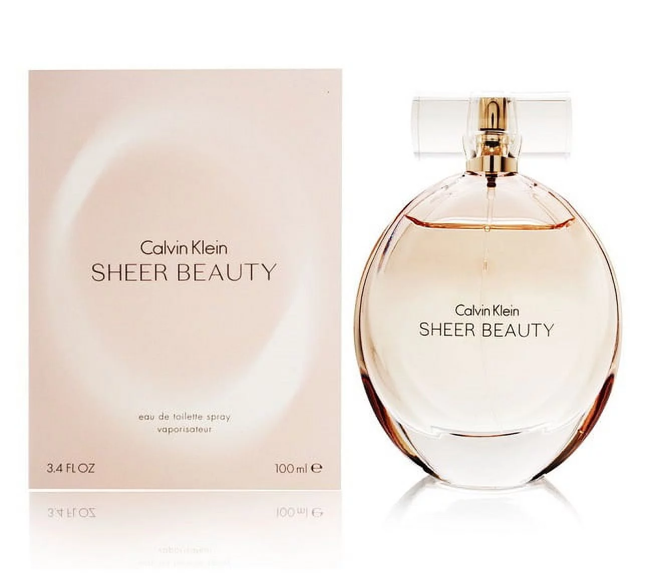 Calvin Klein Sheer Beauty For Women Eau de Toilette 3.4 oz ~ 100 ml EDT Spray