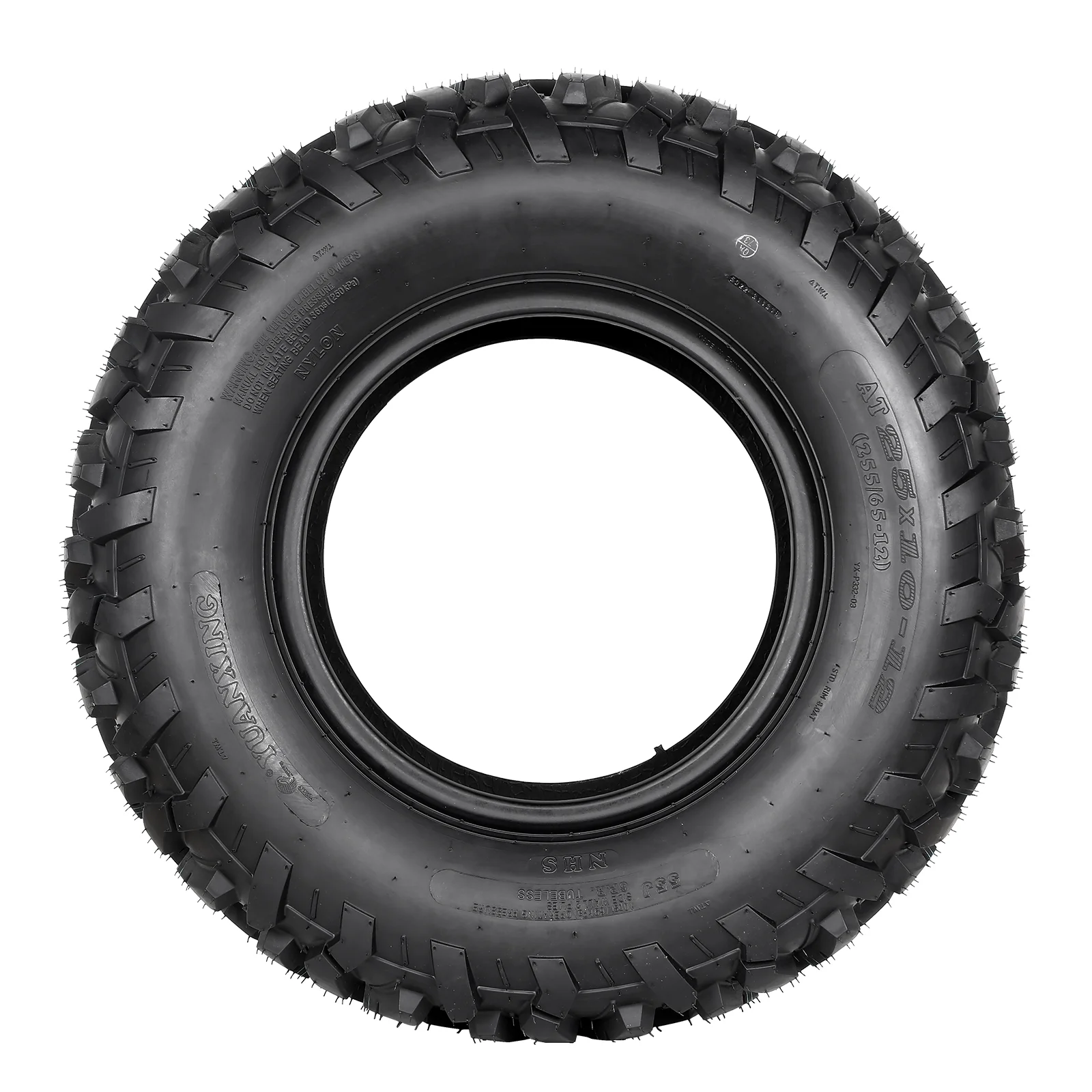 WEIZE 25x10-12 All Terrain ATV UTV Tires, 25 * 10-12 Rear Tire, Set of 2 Tires, 6PR, Suitable For Mud, Gravel, Sand, Rocky
