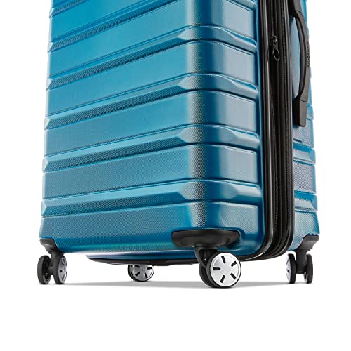 Samsonite Omni 2 Hardside Expandable Luggage with Spinner Wheels, 2-Piece Set (19/24), Lagoon Blue