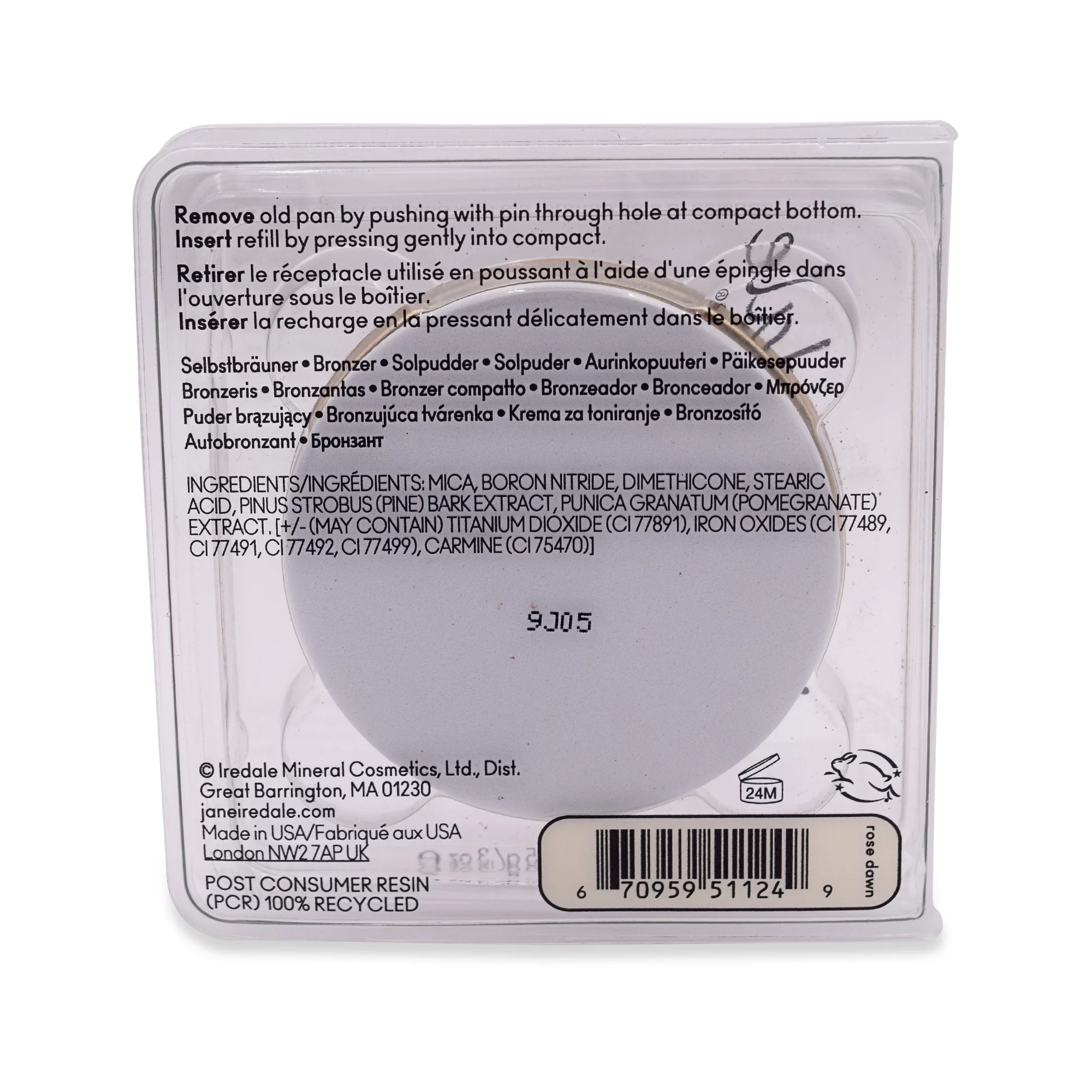 jane iredale Bronzer Refill Rose Dawn 0.3 oz