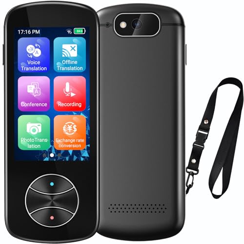 Language Translator Device No WiFi Needed, Instant Two Way Language Translator with 137+ Languages, Offline/Photo/AI Translator Device 2024 Voice Translator for Travel Business Learning