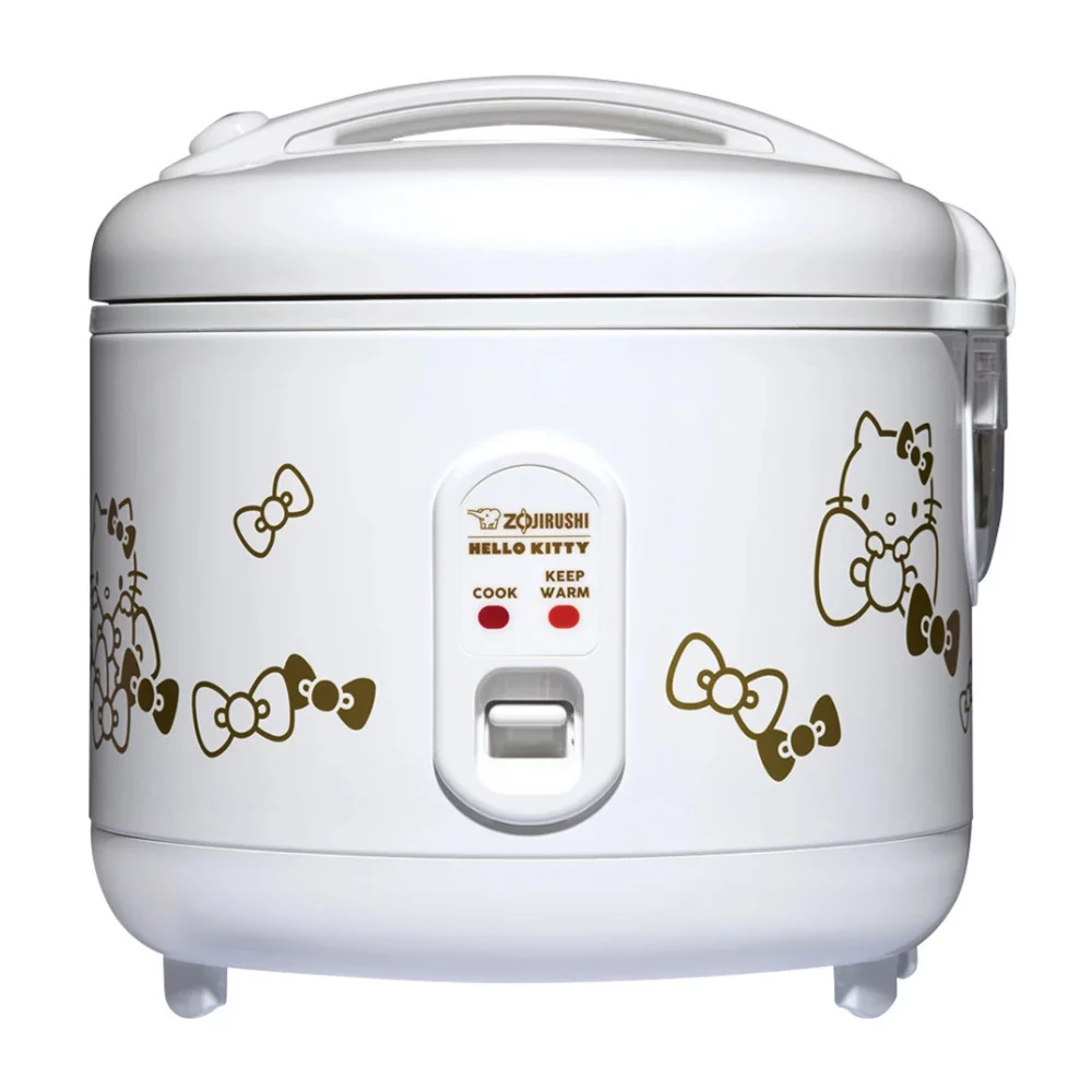 Zojirushi Hello Kitty 5.5-Cup Automatic Rice Cooker (White) with Washing Bowl