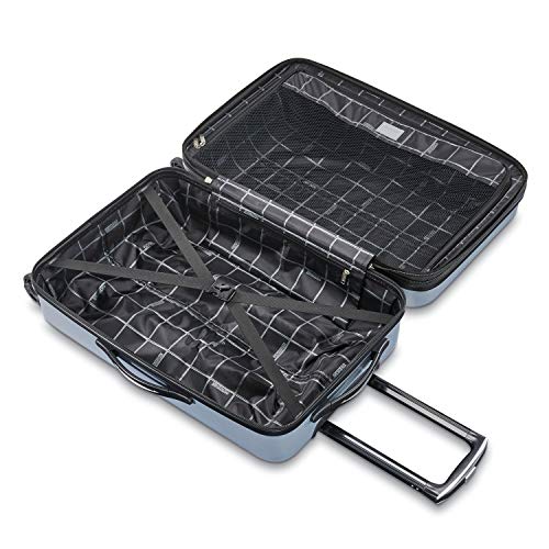 American Tourister Moonlight Hardside Expandable Luggage with Spinner Wheels, Blue Terazzo, 2-Piece Set (20/28)