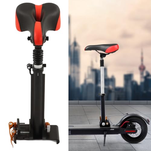 Foldable Adjustable Electric Scooter Seat, Saddle Replacement for M365 Improved Riding Comfort and Easy Installation Foam Padded Cushion and Double Shock Absorption