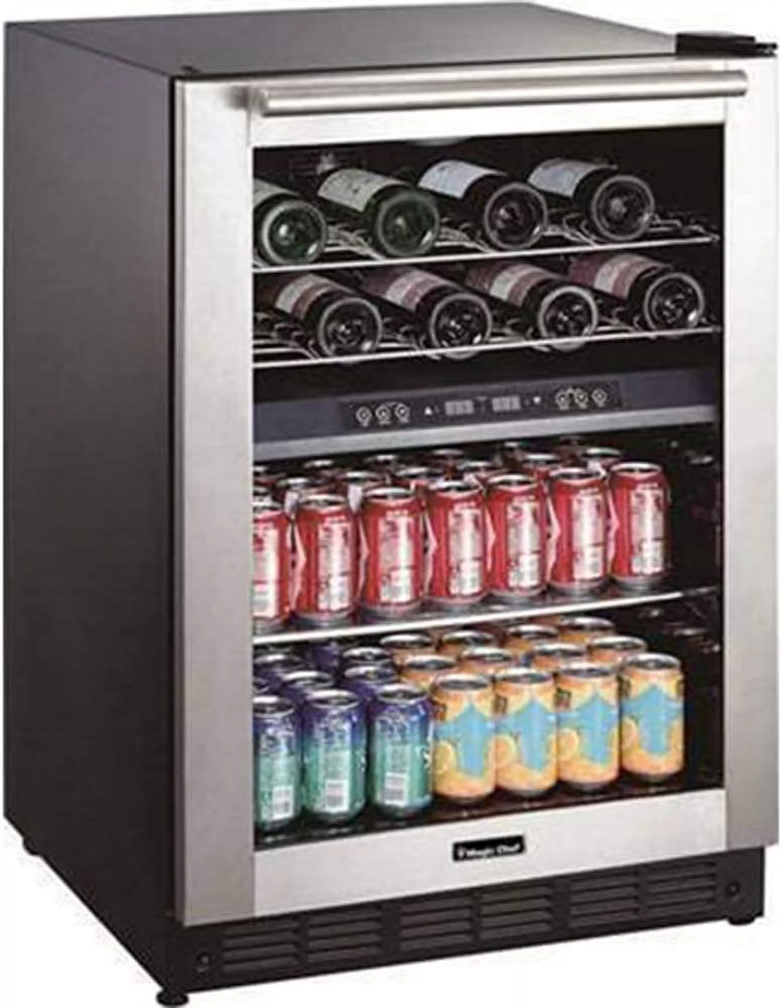 Magic Chef 24 Inch Wine and Beverage Center - Stainless Steel / Black - BTWB530ST1 24 Inch Wine & Beverage Center