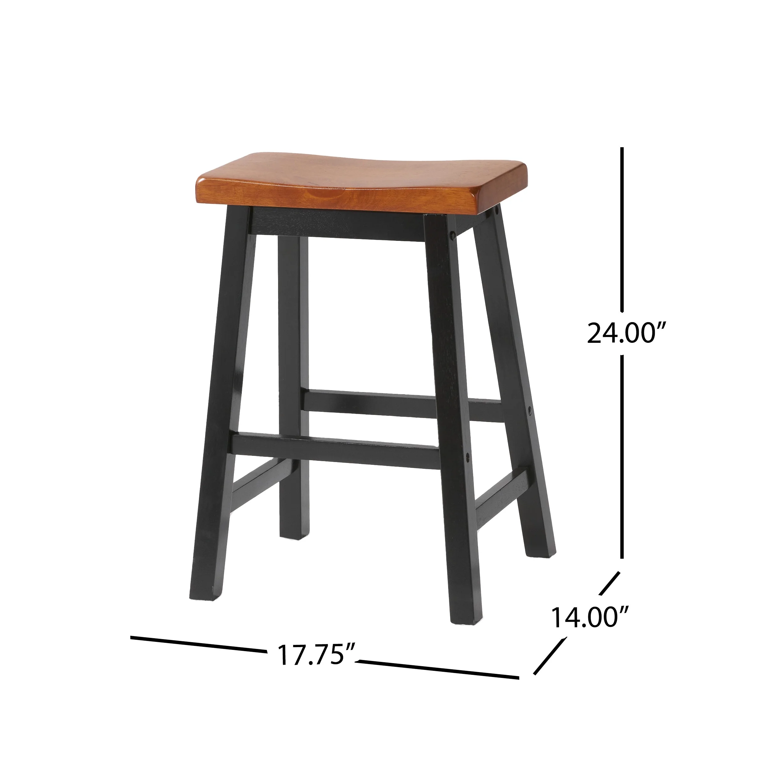 Noble House Parma 4 - Piece Black Wood Dining Set