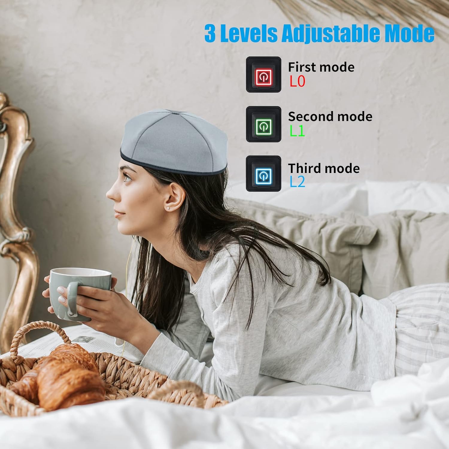 red light therapy+red light cap