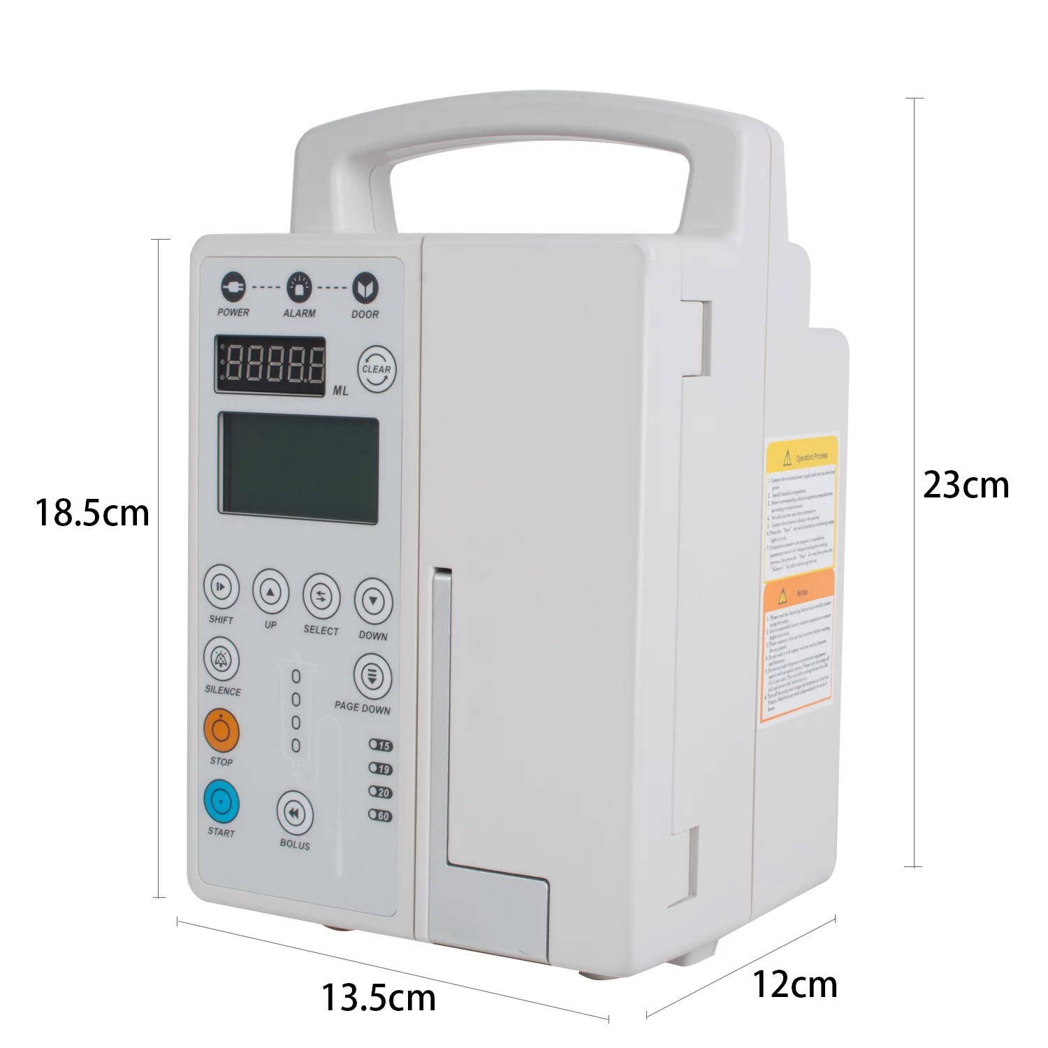 Vinmax Medical Veterinary Infusion Pump IV Fluid Pump With Audible Visual Alarm