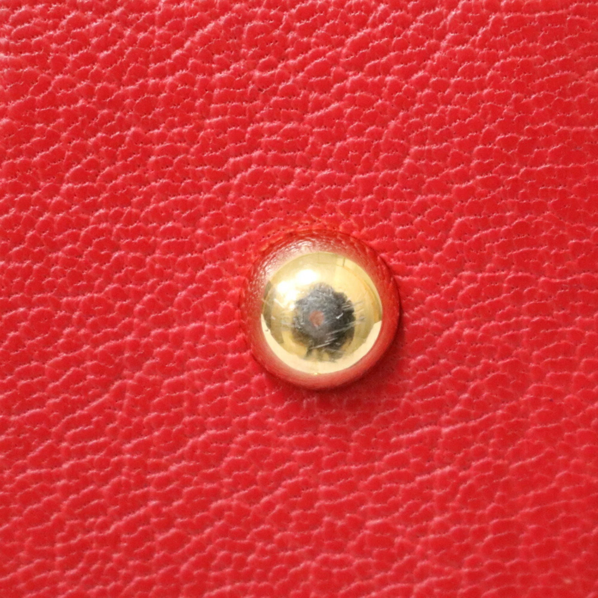 Pre-Owned LOEWE Loewe Handbag Amazona 28 Red Ladies Leather (Fair)