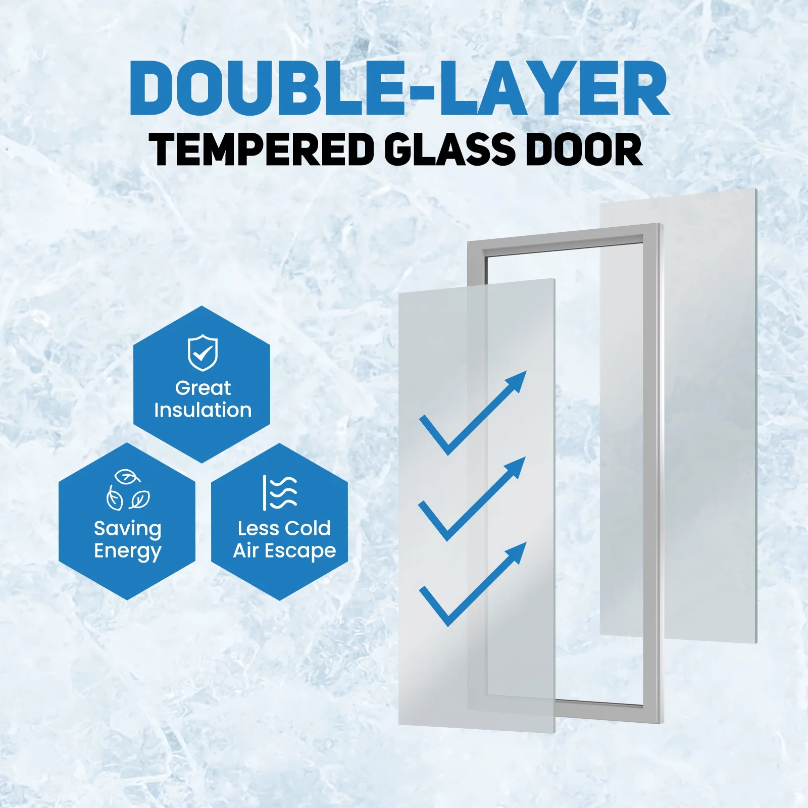 Chingoo 17 Cu.Ft Merchandiser Refrigerator, 38