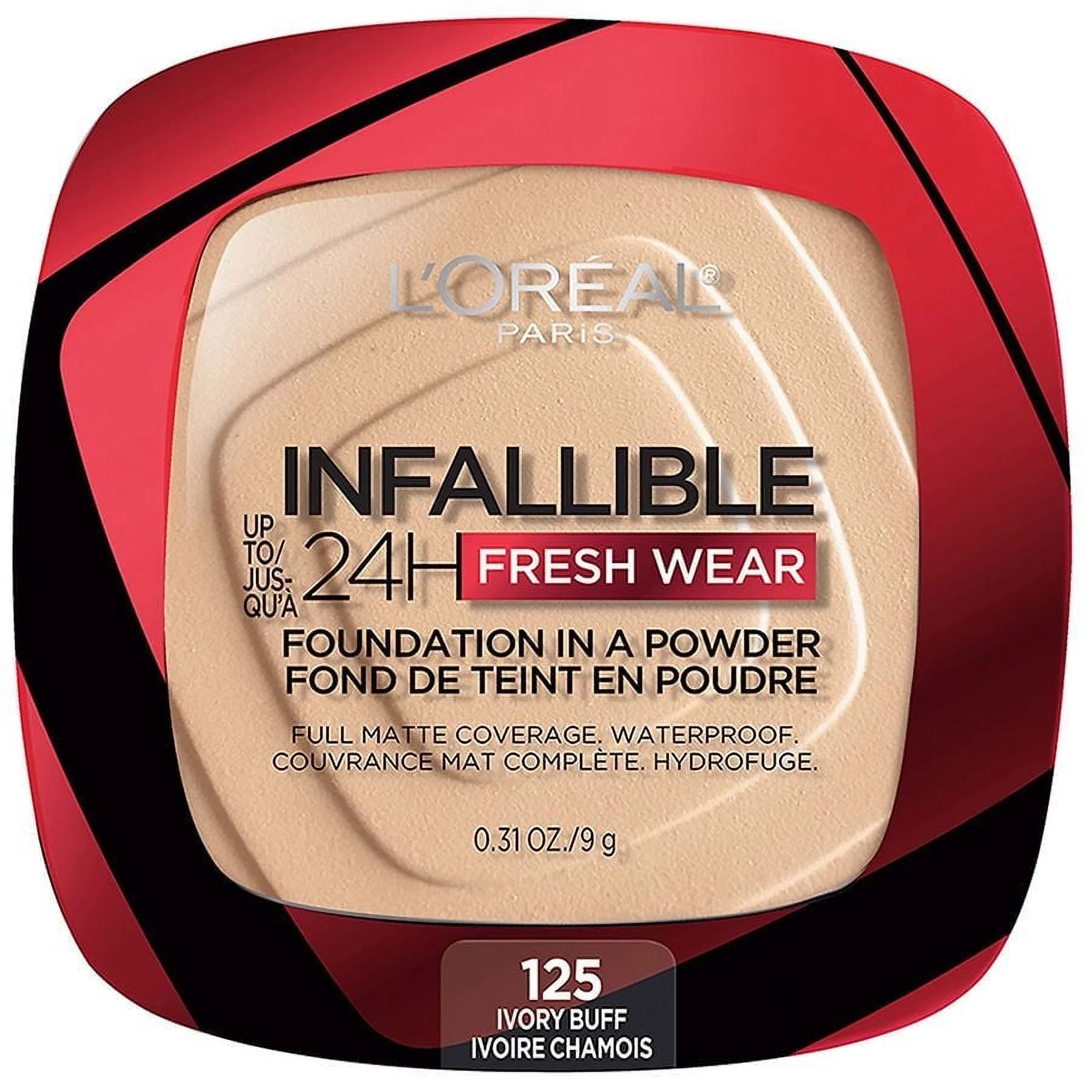 L'Oreal Paris Infallible Up to 24 Hour Fresh Wear Foundation in a Powder, Ivory Buff 0.31oz