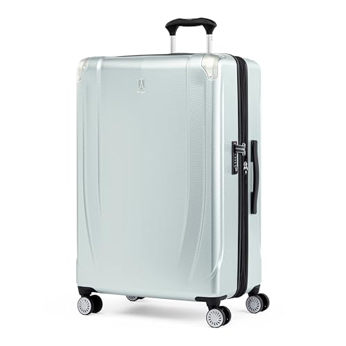 Travelpro Pathways 3 Hardside Expandable Luggage, 8 Spinner Wheels, Lightweight Hard Shell Suitcase, Carry On 21 Inch, Black Knight