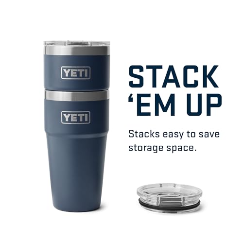 YETI Rambler 20 oz Stackable Tumbler, Stainless Steel, Vacuum Insulated with MagSlider Lid