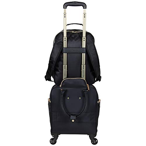 Kenneth Cole REACTION Chelsea Chevron Quilted Luggage, Black, 24-Inch Checked