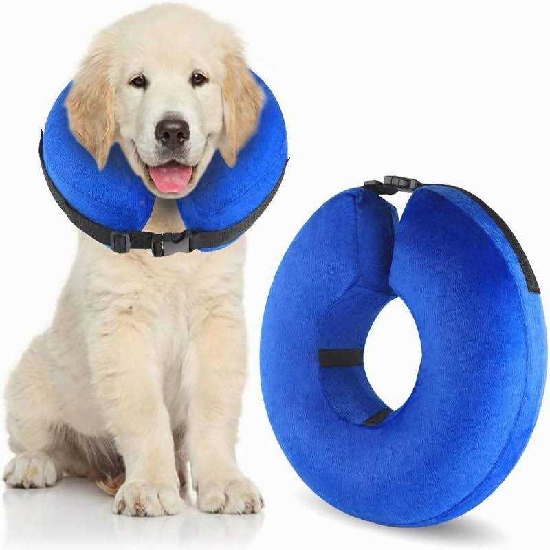 Cowin Protective Inflatable Cone Collar for Dogs and Cats Soft Pet Recovery E-Collar Cone Small Medium Large Dogs - Pet Supplies online store