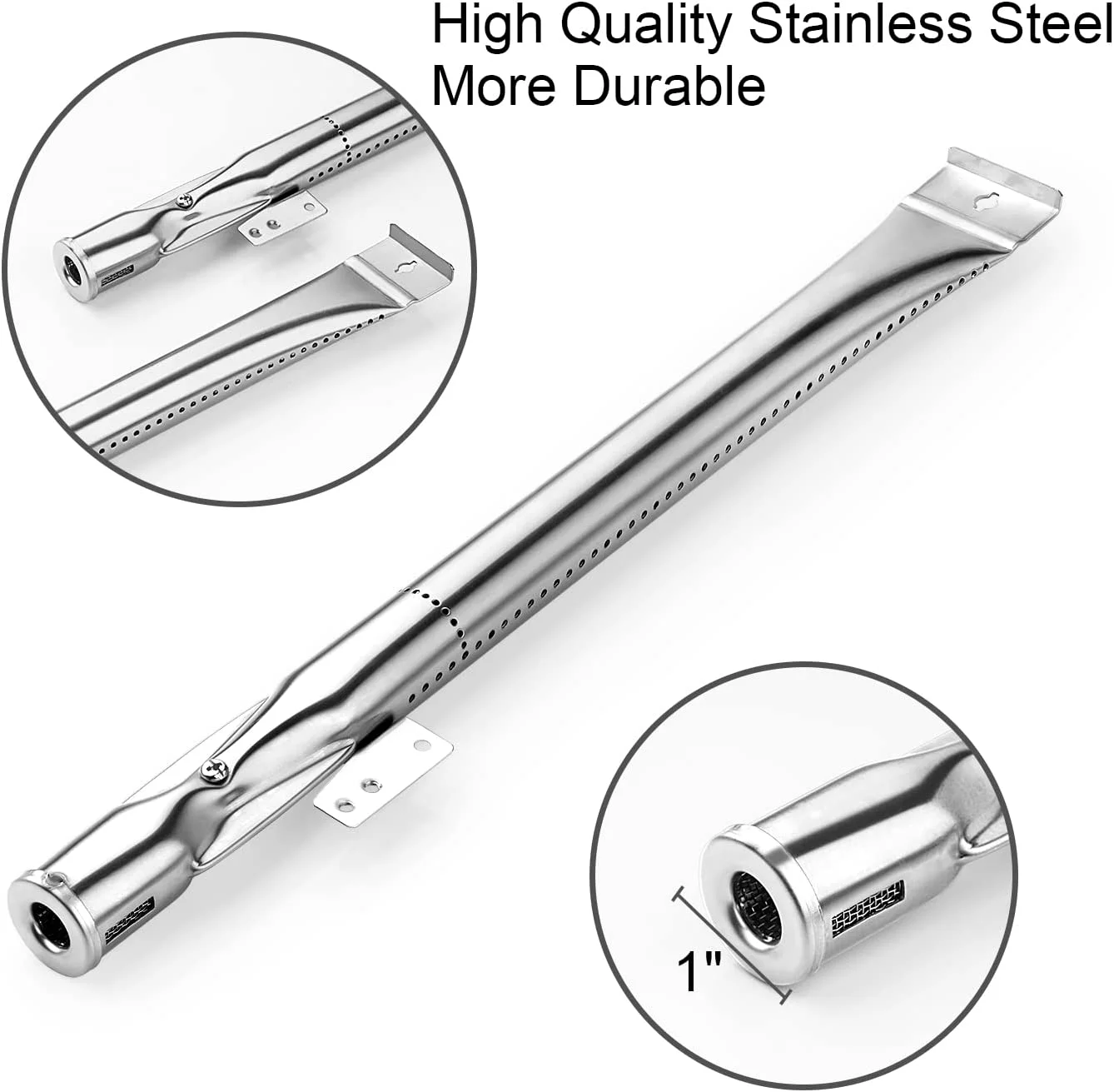 Grill Replacement Parts for Nexgrill 5 Burner 720-0888, 720-0888N, Stainless Steel Grill Burner Tubes, Heat Shield Tent Plates and Igniters Kit Replacement for Home Depot Nexgrill 720-0830H