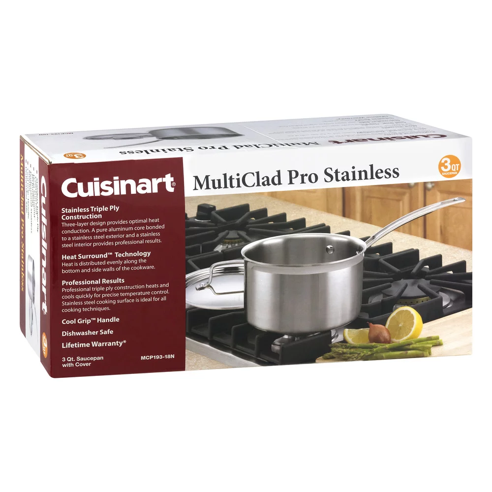 Cuisinart MultiClad Pro Triple Ply Stainless 3-Quart Saucepan