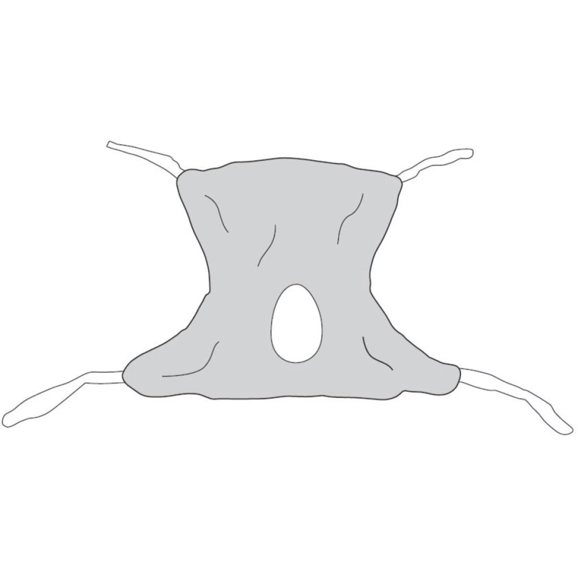 drive Full Body Sling Mesh 450 lbs. Weight Capacity Blue Polyester 13223M