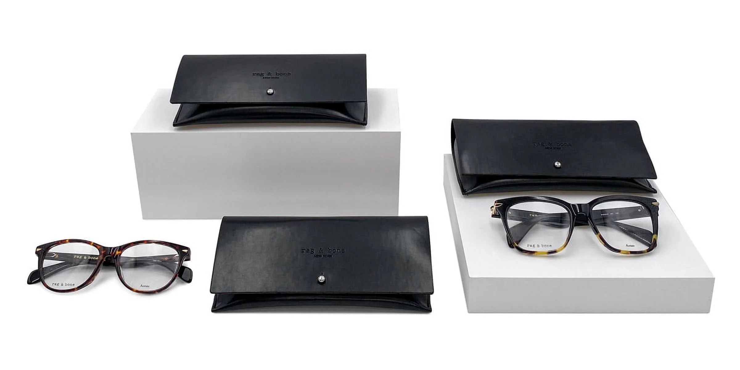 Rag & Bone 3015 Full Rim Rectangular Green Dark Light Eyeglasses