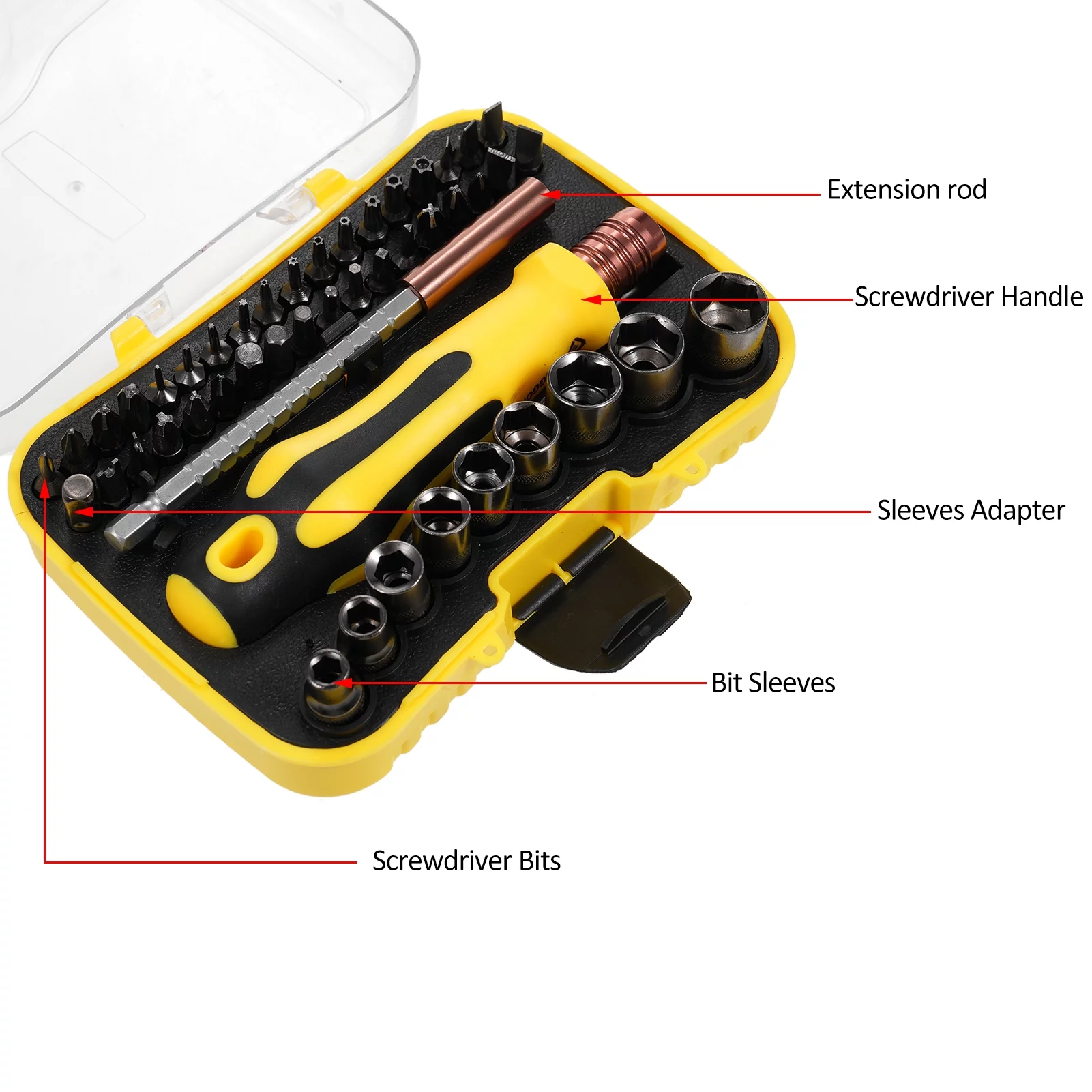 Apexeon Socket Wrench Screwdriver Set Multi-Purpose Screwdriver Set Multifunction Combination Screwdriver Kit Multi-Bit Set Multi Screwdriver Tool Home Appliance Kit