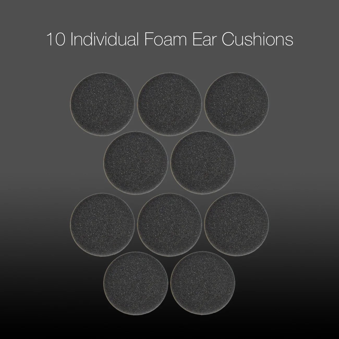 Jabra Evolve 20/30/40/65 Foam Cushion Replacement Kit, 10pc Ear Cushions, by Global Teck #GTW 6500-10