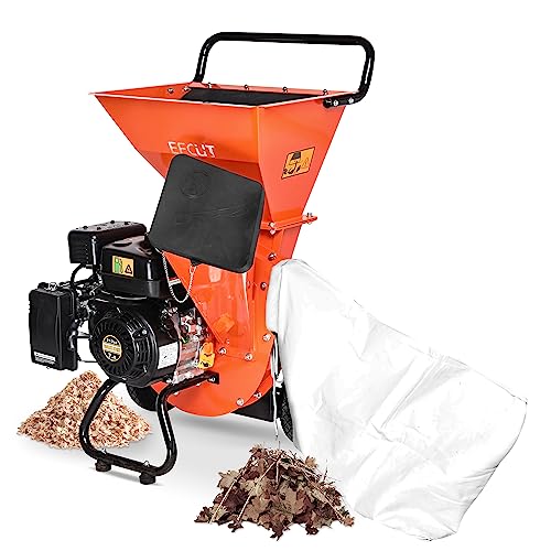 3 in 1 Wood Chipper Shredder Mulcher, 7 HP 212cc Heavy Duty Gas Powered, 3