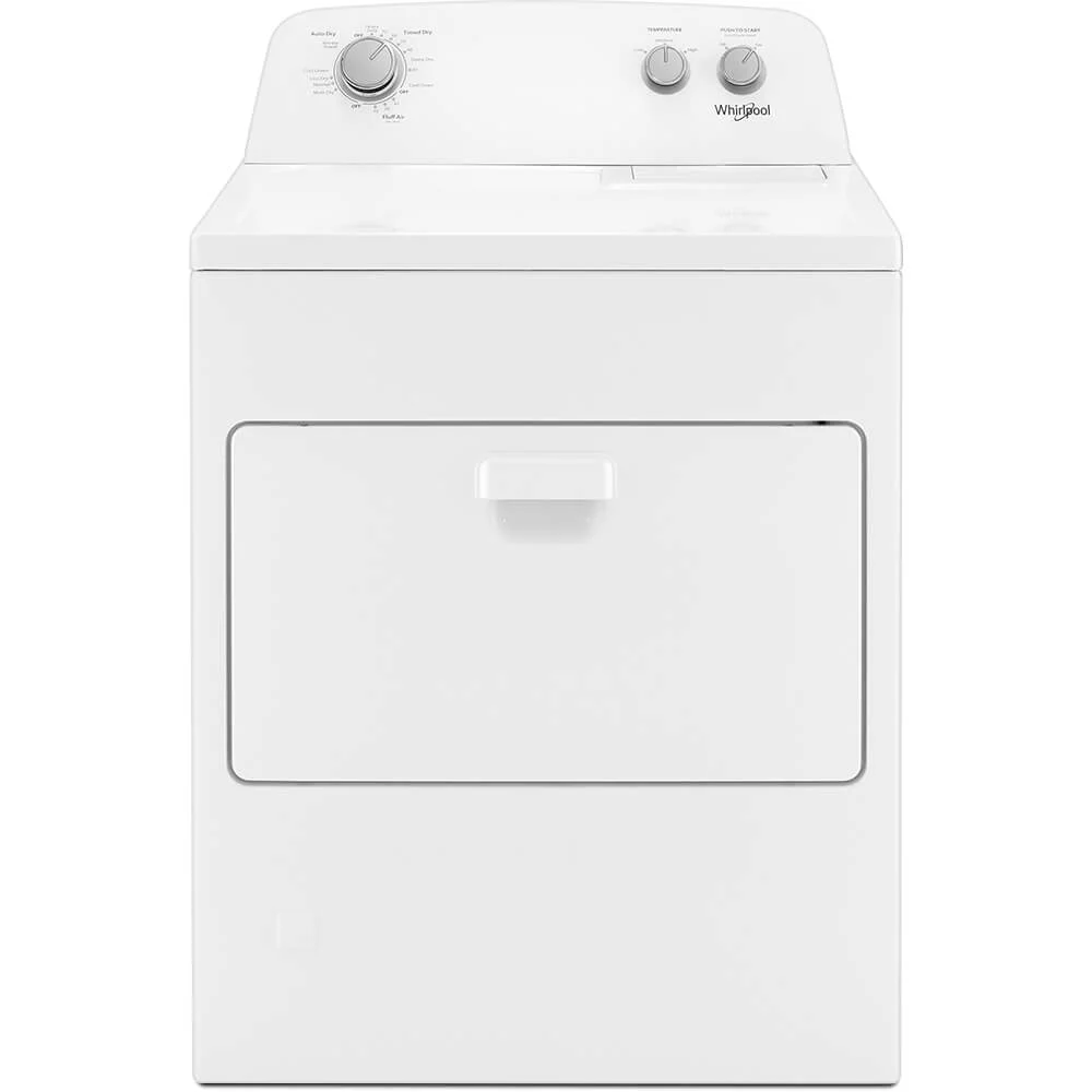 Whirlpool® Brand New WED4850HW 7.0 Cu. ft. Top Load Electric Dryer with Auto Dry™ System.  Product Height 43