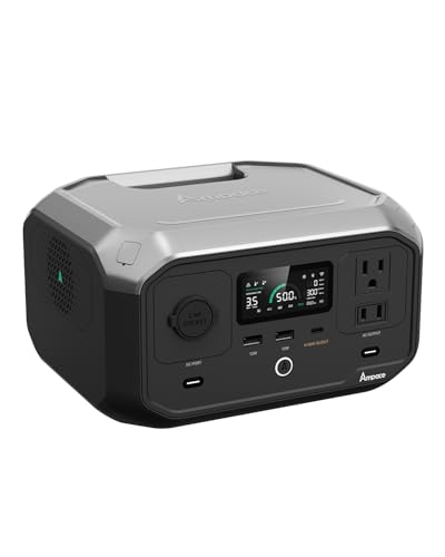 Portable Power Station Andes 300, 266Wh Battery with 300W AC/100W USB-C Output, 1Hr Fast Charging, 8.2lbs Solar Generator for RV, Outdoors, Camping batteries, Traveling, (Solar Panel Optional)