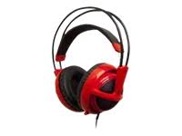 SteelSeries Siberia v2 - Headset - full size - wired - active noise canceling - red