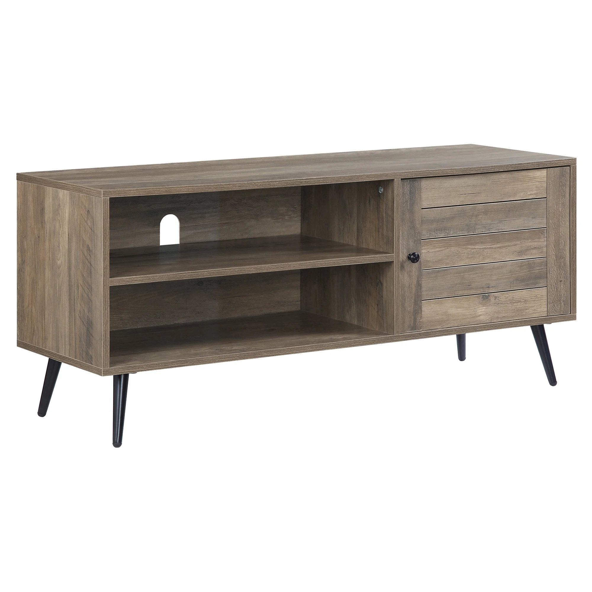 ACME Baina II TV Stand in Rustic Oak & Black Finish