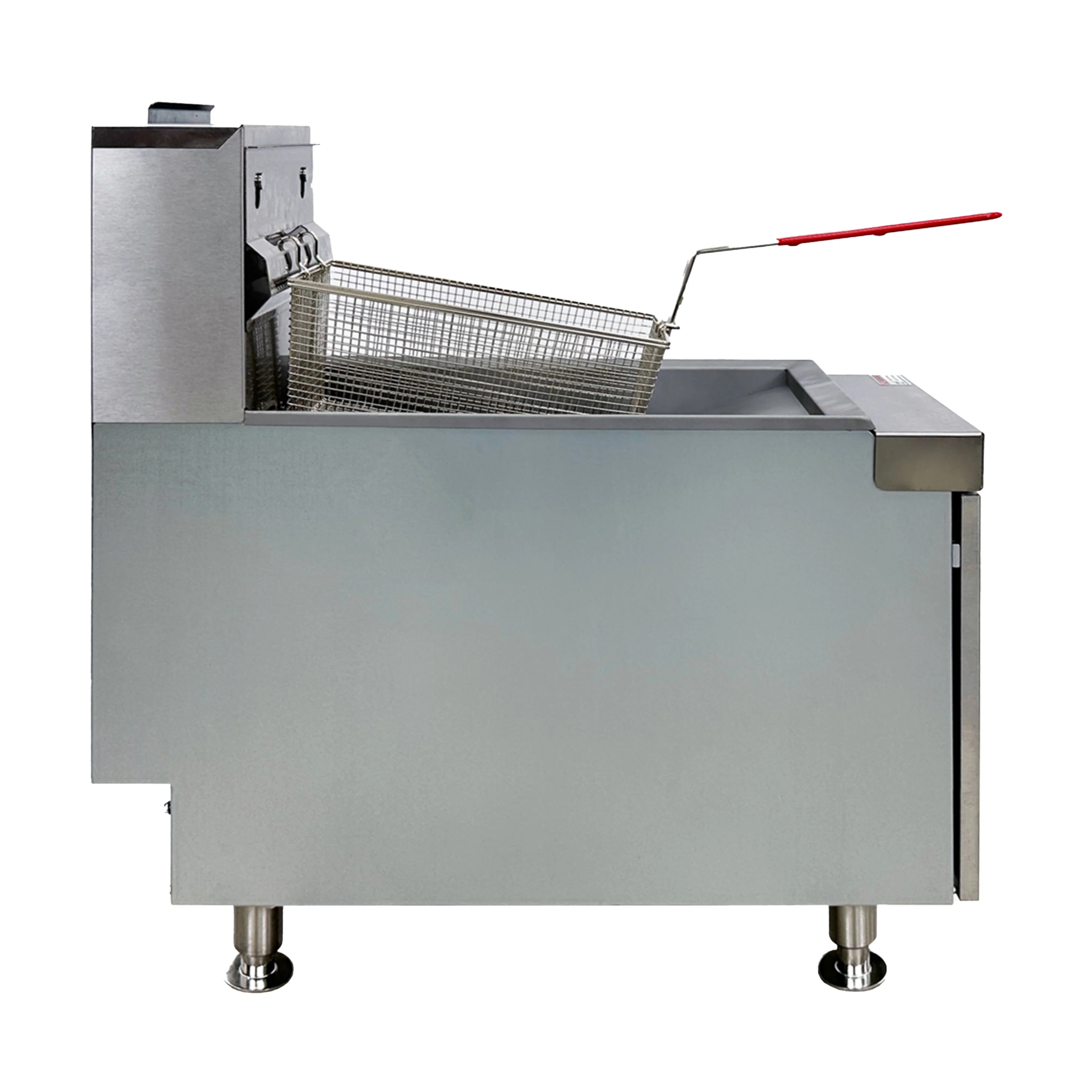 25lbs Commercial Gas Countertop Deep Fryer Two Tube Burners 48,000BTU