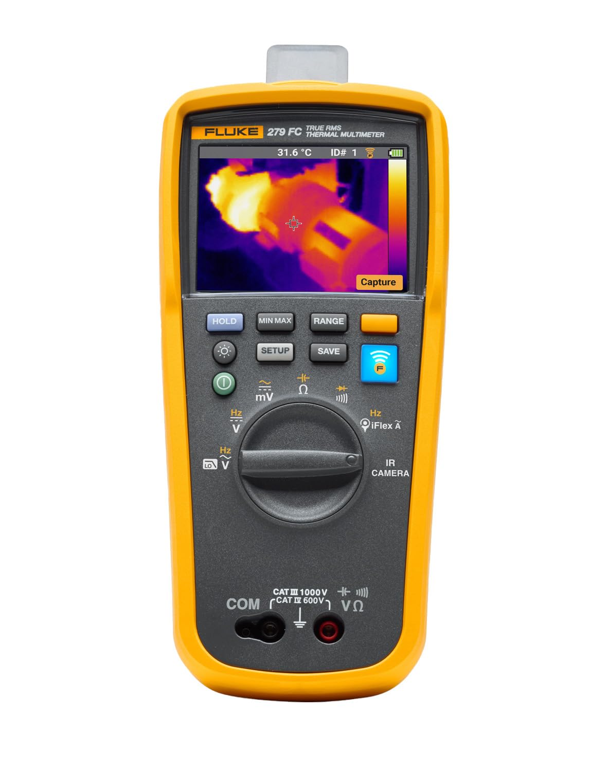 Fluke 279FC Wireless TRMS Thermal Multimeter, Full-Featured Digital with Built-in Thermal Imager and Iflex Compatibility