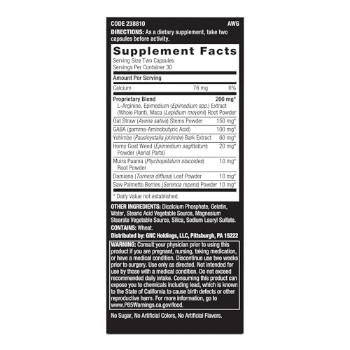 GNC Men's Staminol - 60 Capsules (30 Servings)