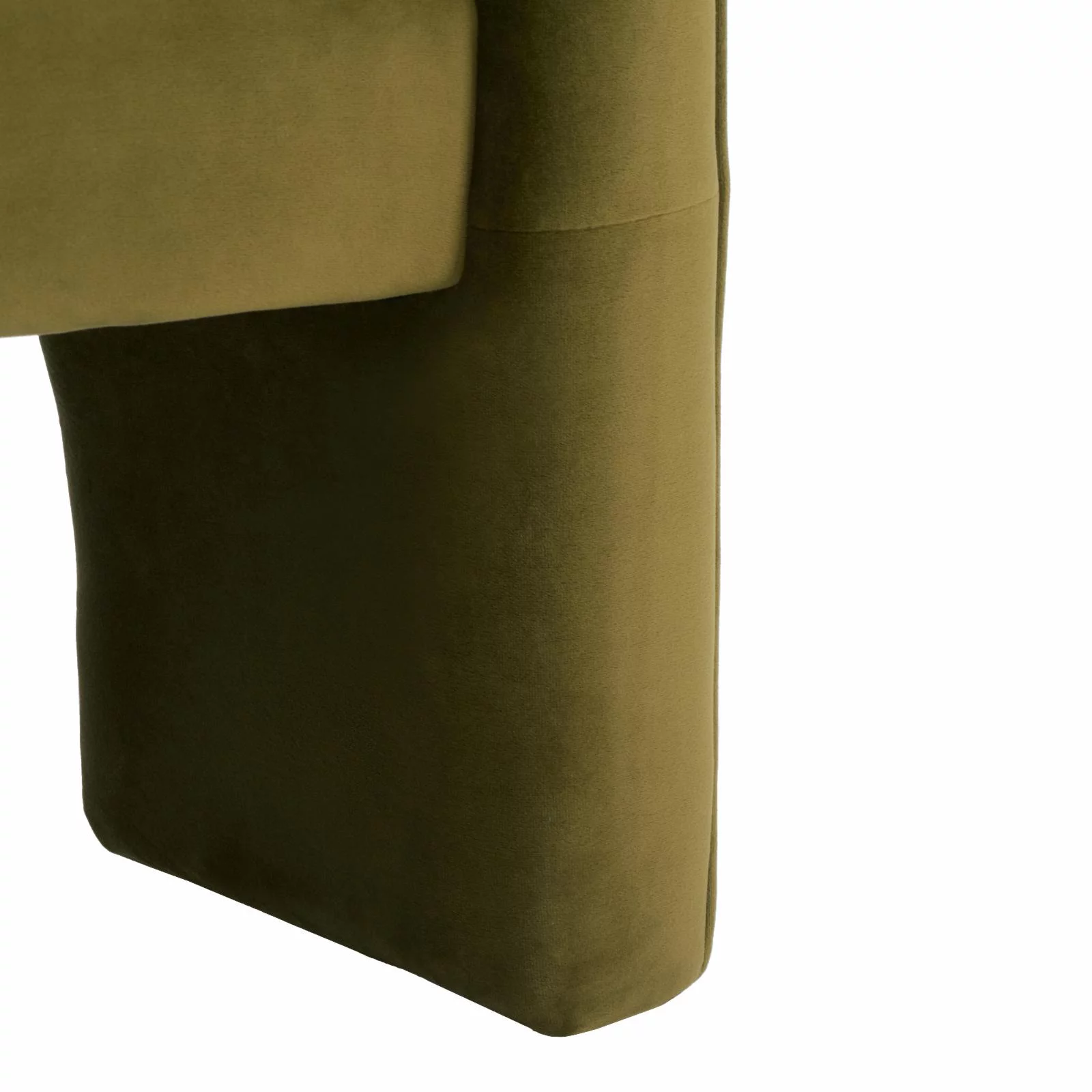 SAFAVIEH Couture Londyn Modern Velvet Solid Accent Chair, Olive Green