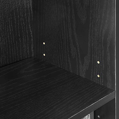 FURINNO JAYA Simply Home 5-Shelf Bookcase, 5-Tier, Black