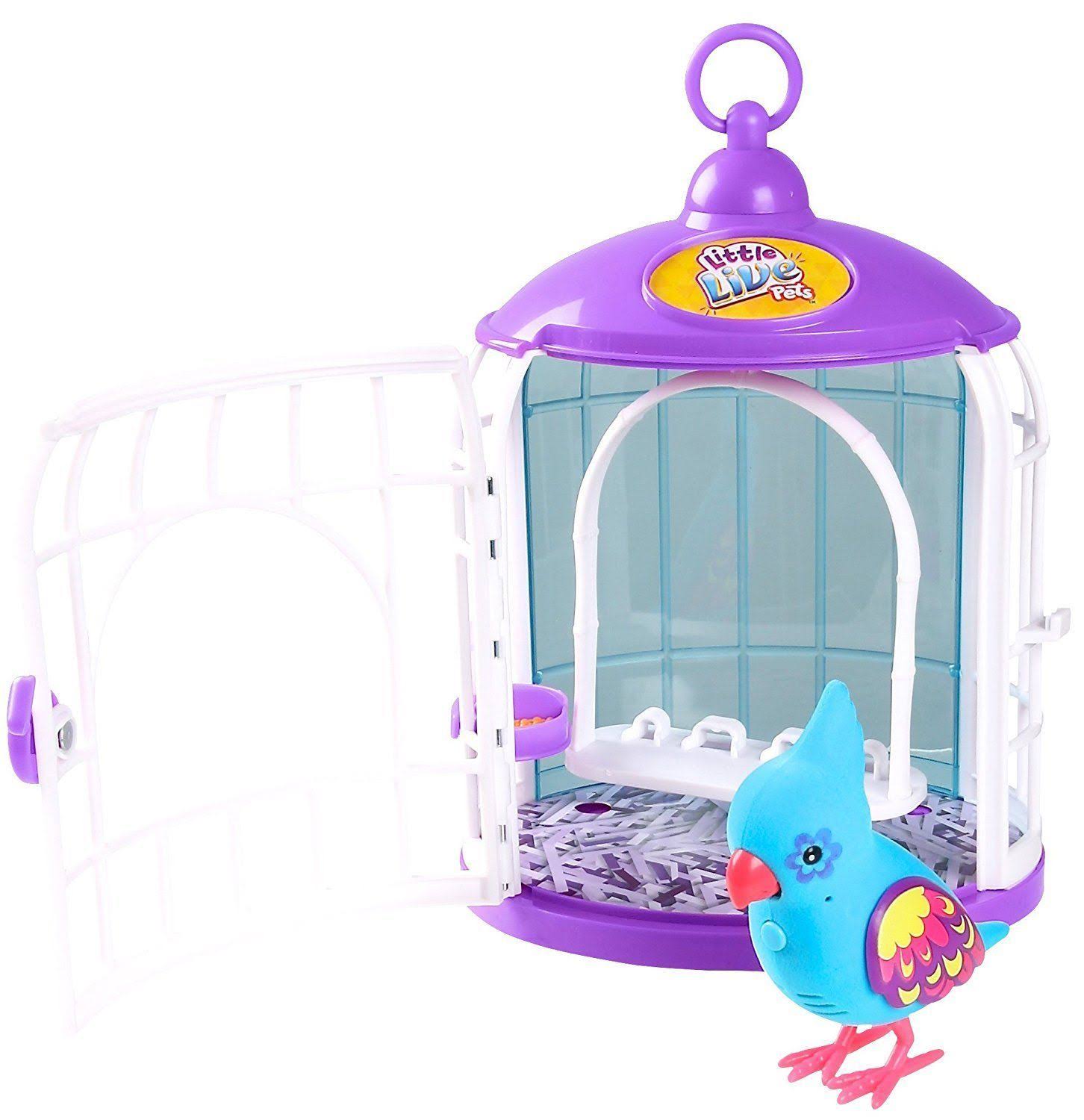 Little Live Pets Season 3 Bird with Cage - Funky Feathers