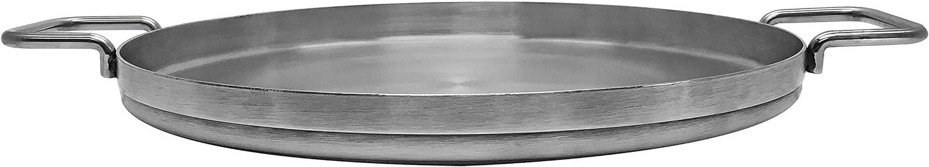 Stainless Steel Flat Comal Griddle Pan Cookware 16 Inch