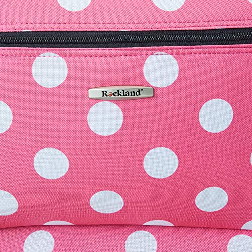 Rockland Melbourne Hardside Expandable Luggage with Spinner Wheels, Blue, Checked Large 28