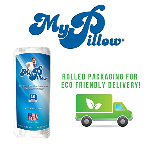 MyPillow Premium Bed Pillow, Made with Giza Cotton [Queen, Most Firm]