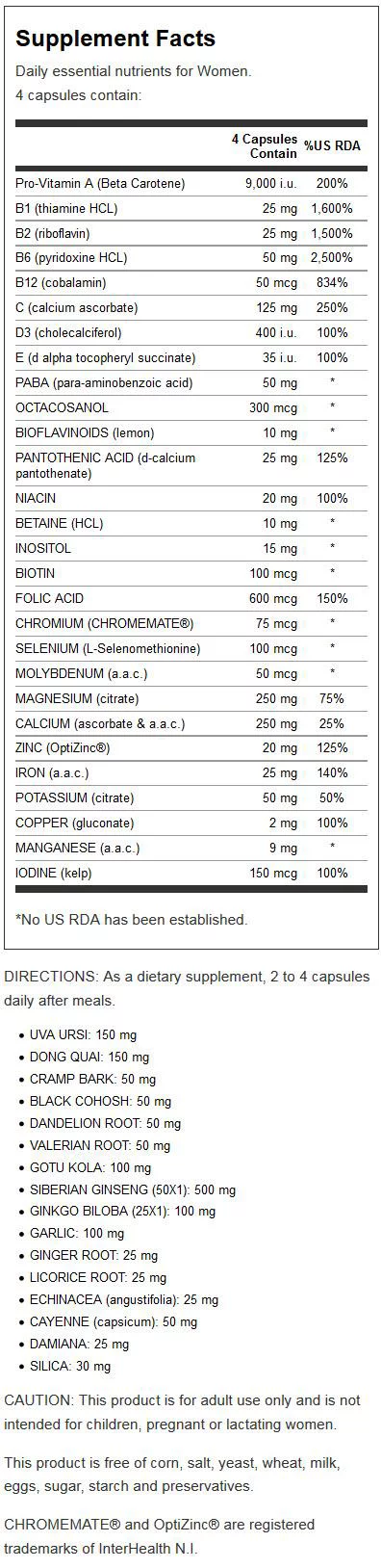 Esteem Total Woman 90 Capsule