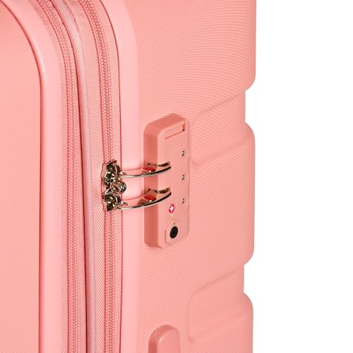 SwissGear 7366 Hardside Expandable Luggage with Spinner Wheels, White, Carry-On 19-Inch