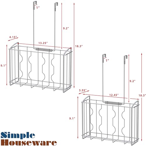 Simple Houseware Over the Cabinet Door Organizer Holder 2 Pack 13.25