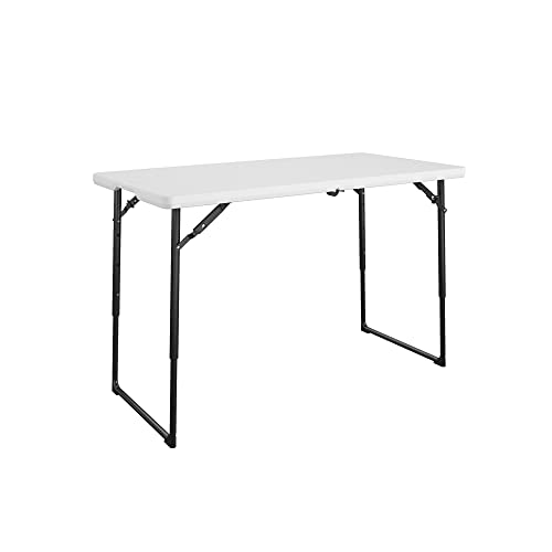 COSCO Molded Folding Banquet Table w/Handle, 6ft, Black