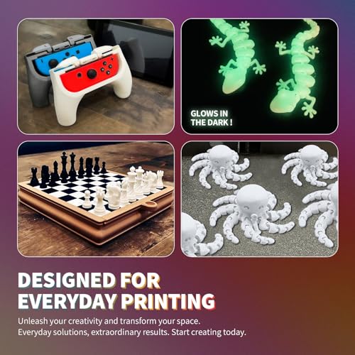 OVERTURE PLA Filament 1.75mm PLA 3D Printer Filament, 2kg Cardboard Spool (4.4lbs), Dimensional Accuracy +/- 0.02mm, Fit Most FDM Printer (Black 2-Pack)