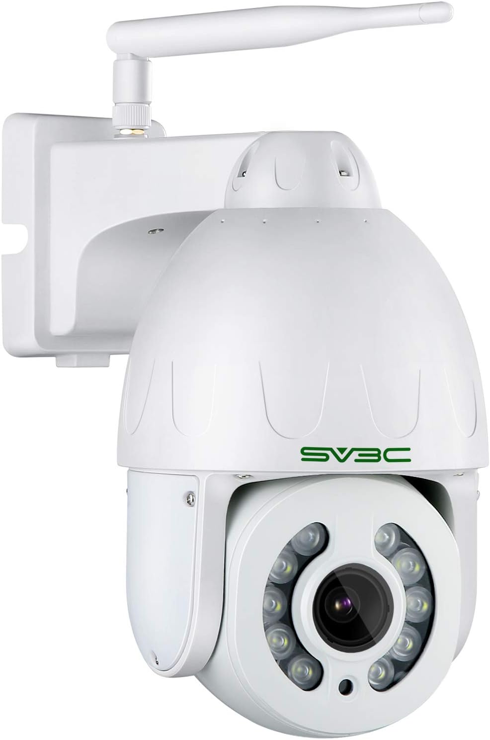 New Motion Track PTZ WiFi Wireless Camera Outdoor, SV3C 5MP Spotlight Color Night Vision Cam, 5X Optical Zoom, 355 Pan& 120 Tilt, IP66, Onvif Conformant, 2-Way Audio, SD Card Video Playback