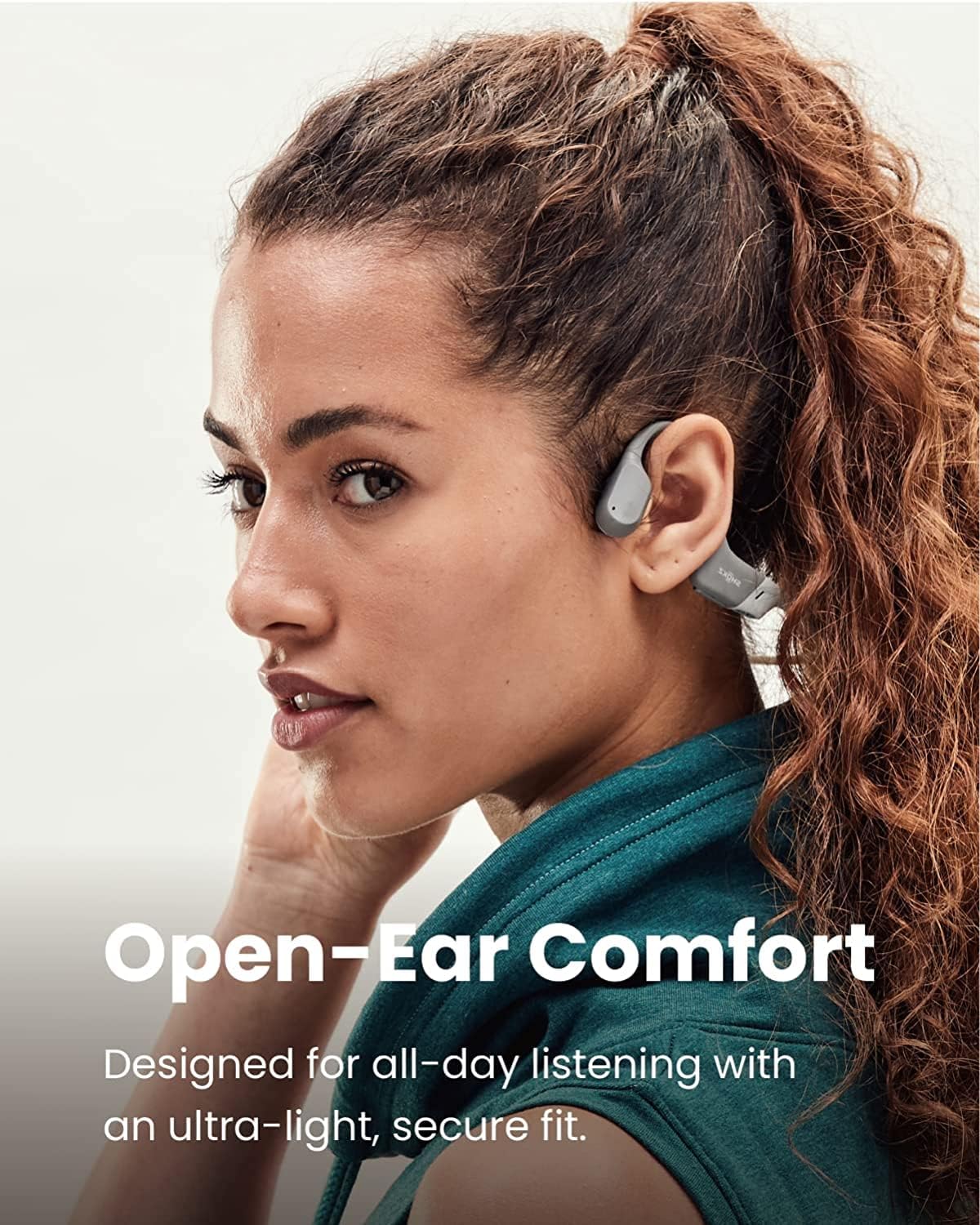 SHOKZ OpenRun Bluetooth Bone Conduction Running Headphones - SS23 - One - Grey