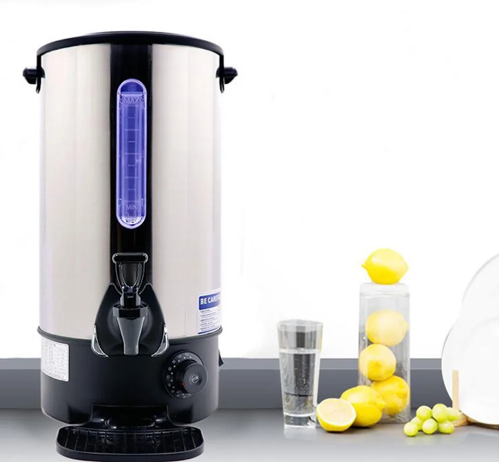 TECHTONGDA Hot Water Dispenser Office Home Stainless Steel Heater Kettle Silver 12.9L