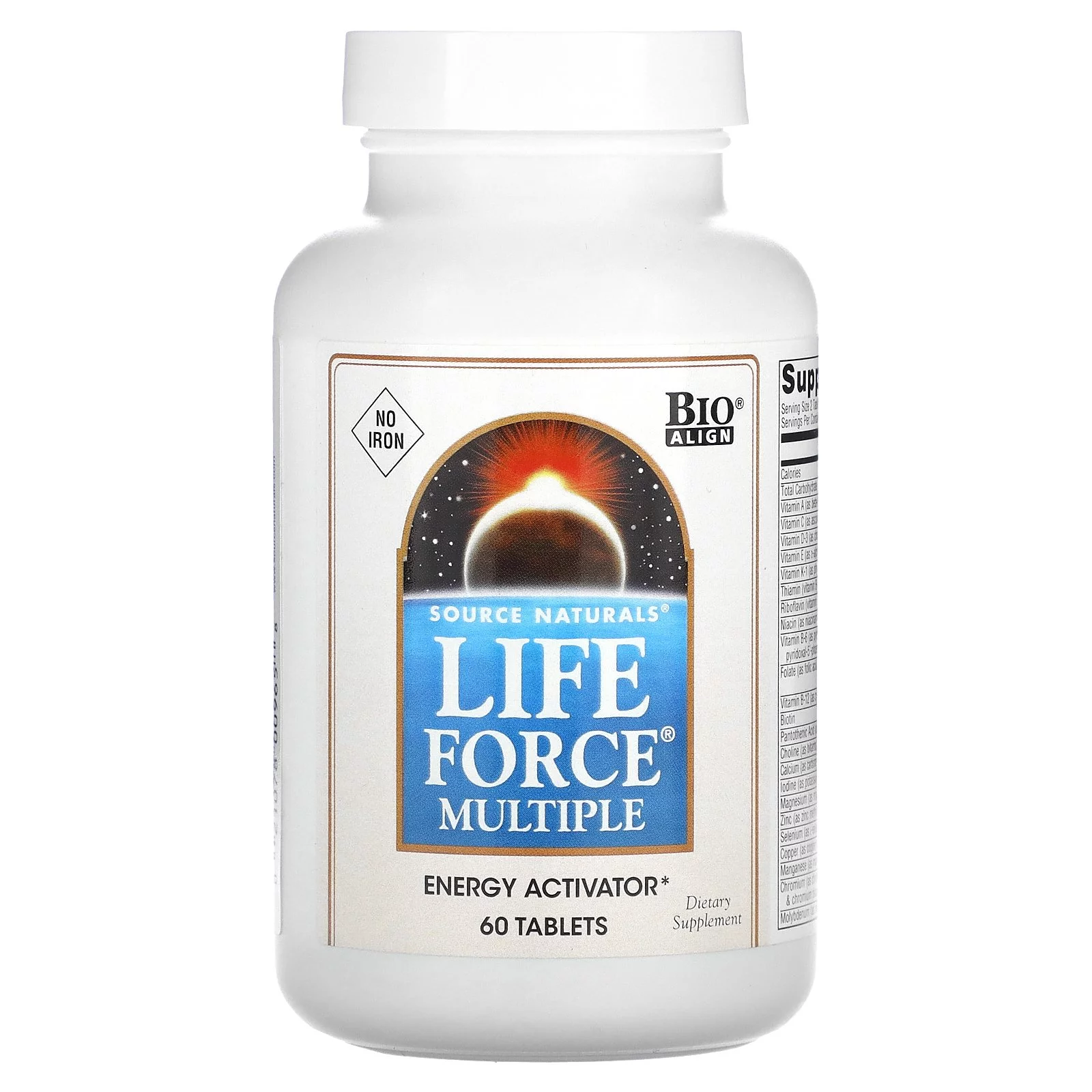 Source Naturals Life Force Multiple, No Iron, 60 Tablets