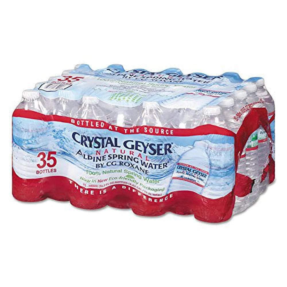 Crystal Geyser Alpine Spring Water, 16.9 Oz Bottle, 35/Cs, 54 Cs/Pallet